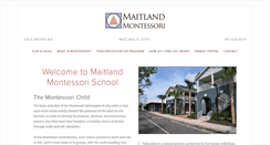 Desktop Screenshot of maitlandmontessori.org