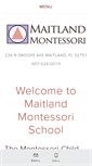 Mobile Screenshot of maitlandmontessori.org