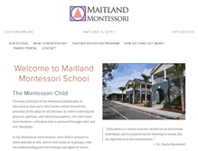 Tablet Screenshot of maitlandmontessori.org